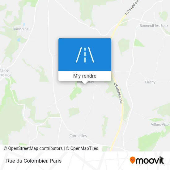 Rue du Colombier plan