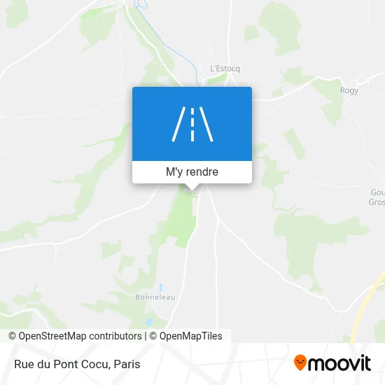 Rue du Pont Cocu plan