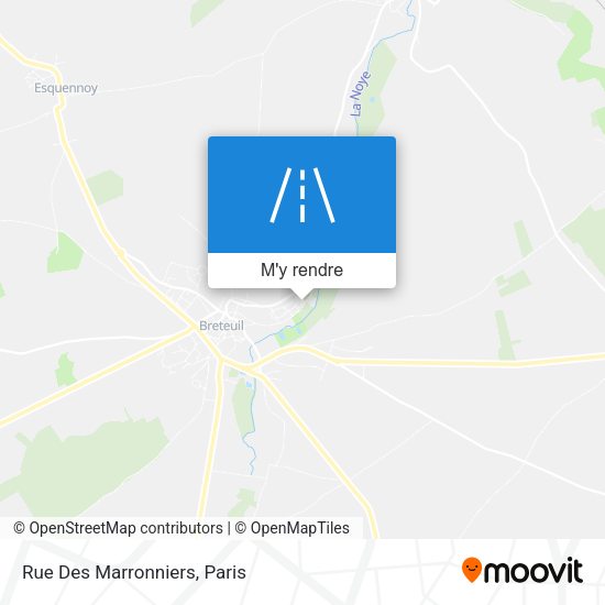 Rue Des Marronniers plan