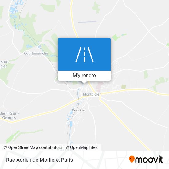 Rue Adrien de Morlière plan