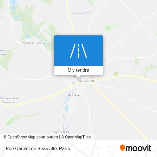 Rue Cauvel de Beauville plan