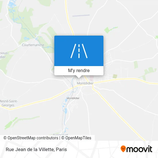 Rue Jean de la Villette plan