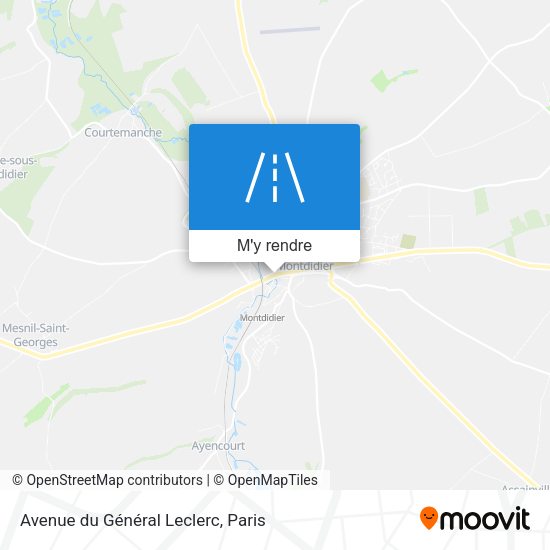 Avenue du Général Leclerc plan