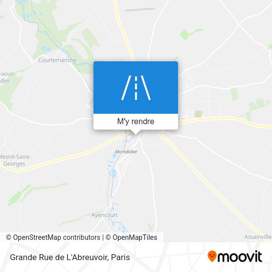 Grande Rue de L'Abreuvoir plan
