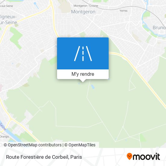 Route Forestière de Corbeil plan