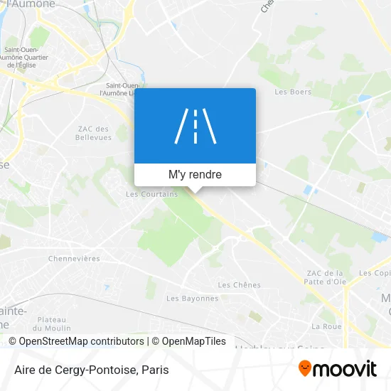 Aire de Cergy-Pontoise plan