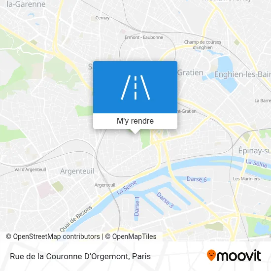 Rue de la Couronne D'Orgemont plan