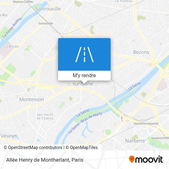 Allée Henry de Montherlant plan