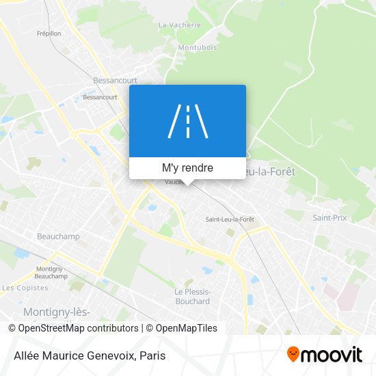 Allée Maurice Genevoix plan