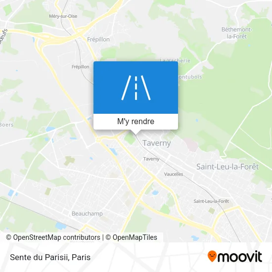 Sente du Parisii plan