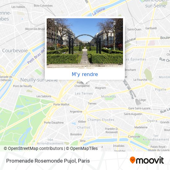 Promenade Rosemonde Pujol plan