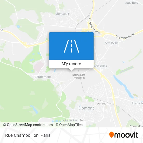 Rue Champollion plan