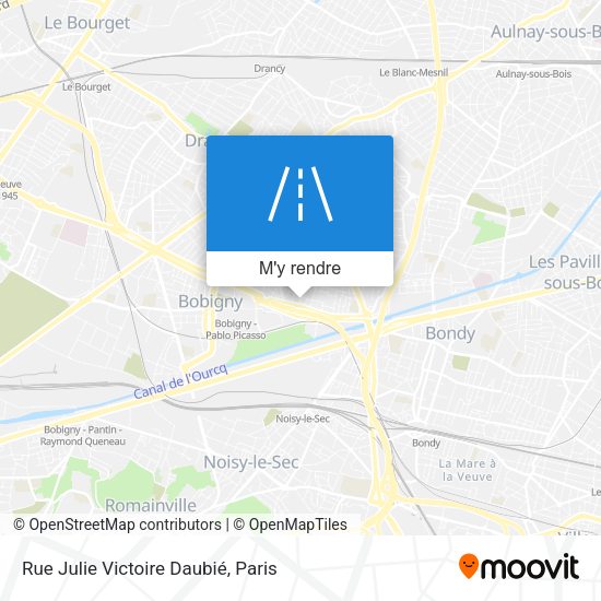 Rue Julie Victoire Daubié plan