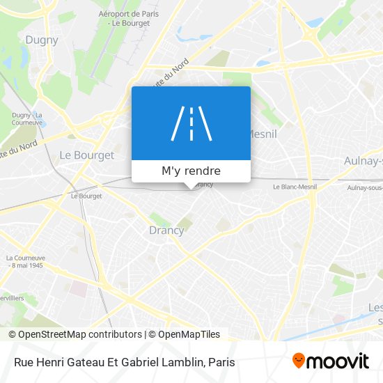 Rue Henri Gateau Et Gabriel Lamblin plan