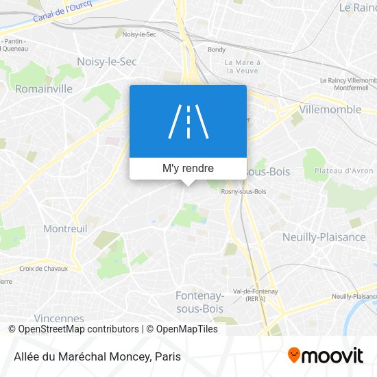 Allée du Maréchal Moncey plan