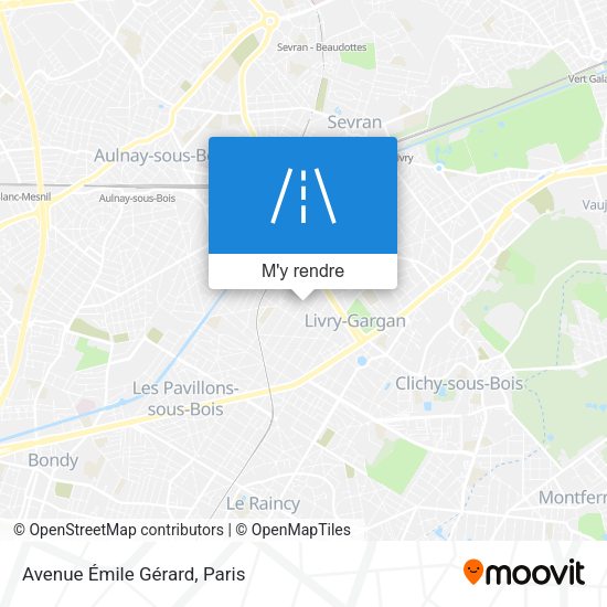 Avenue Émile Gérard plan