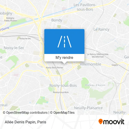 Allée Denis Papin plan