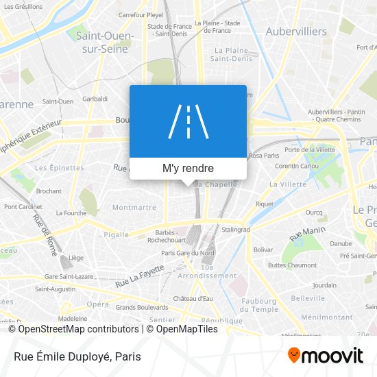 Rue Émile Duployé plan