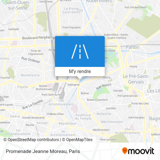 Promenade Jeanne Moreau plan