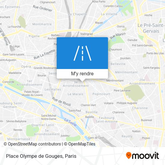 Place Olympe de Gouges plan