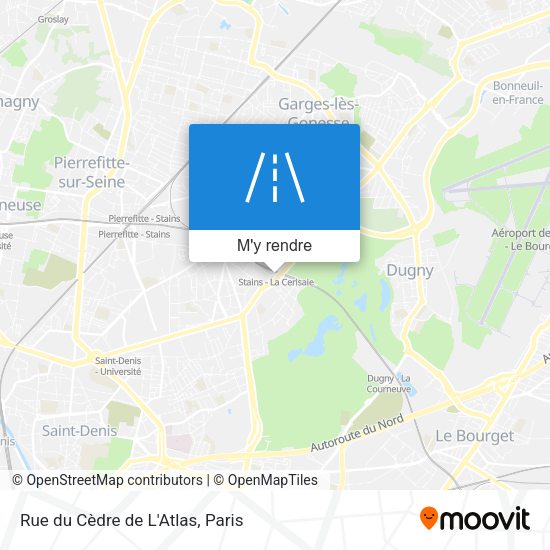 Rue du Cèdre de L'Atlas plan