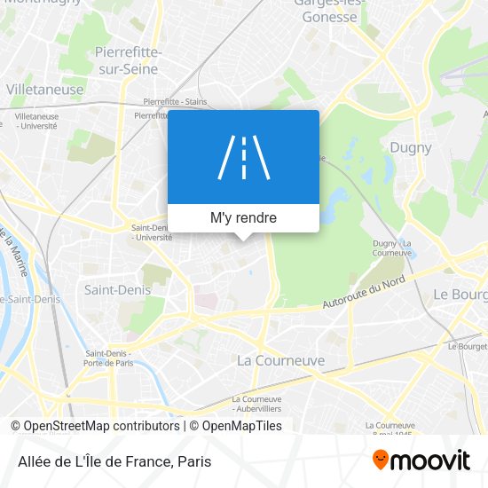 Allée de L'Île de France plan