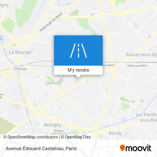 Avenue Édouard Castelnau plan