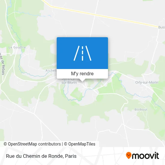Rue du Chemin de Ronde plan
