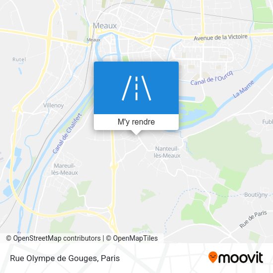 Rue Olympe de Gouges plan