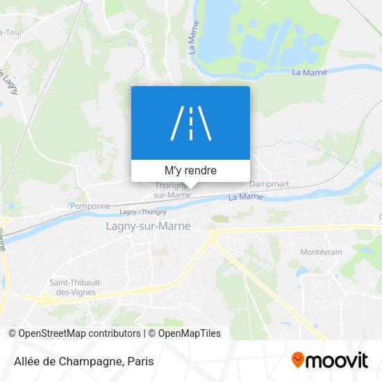 Allée de Champagne plan