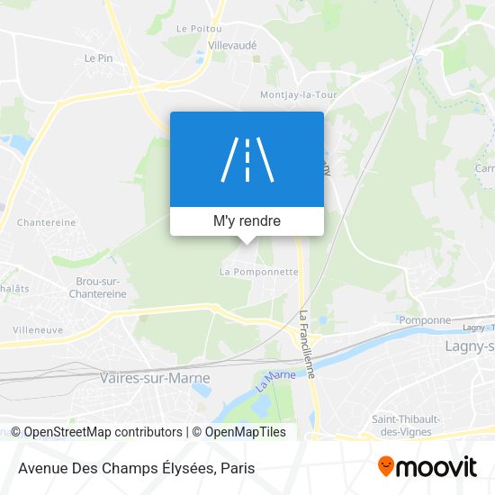 Avenue Des Champs Élysées plan
