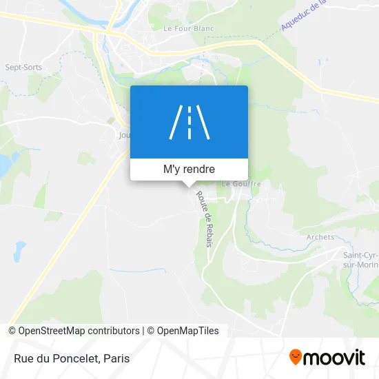 Rue du Poncelet plan