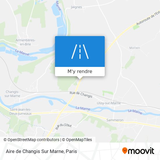 Aire de Changis Sur Marne plan