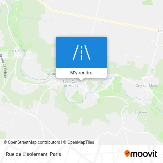 Rue de L'Isolement plan