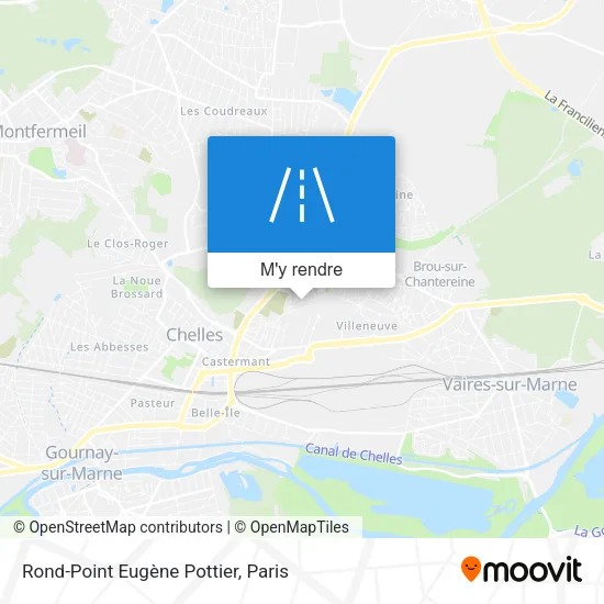 Rond-Point Eugène Pottier plan