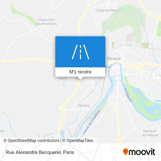 Rue Alexandre Becquerel plan
