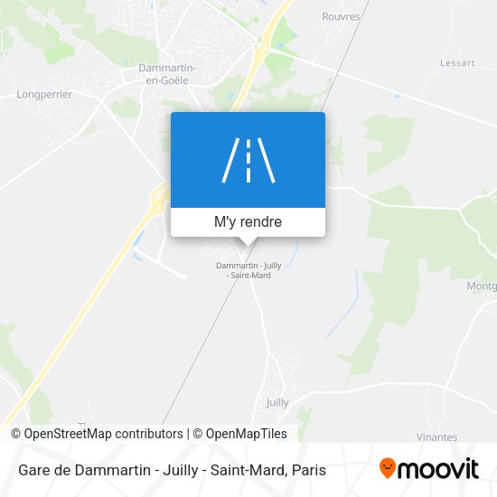 Gare de Dammartin - Juilly - Saint-Mard plan