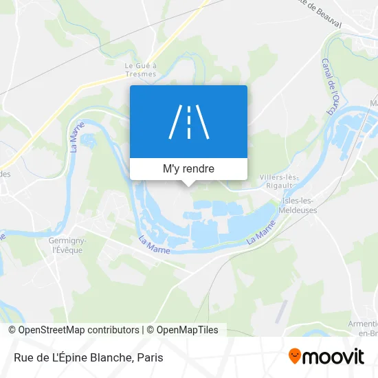 Rue de L'Épine Blanche plan