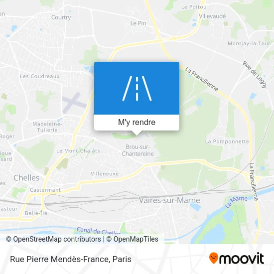 Rue Pierre Mendès-France plan