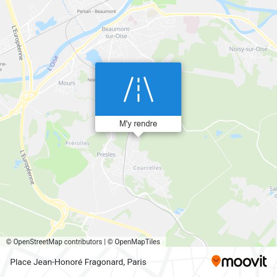 Place Jean-Honoré Fragonard plan