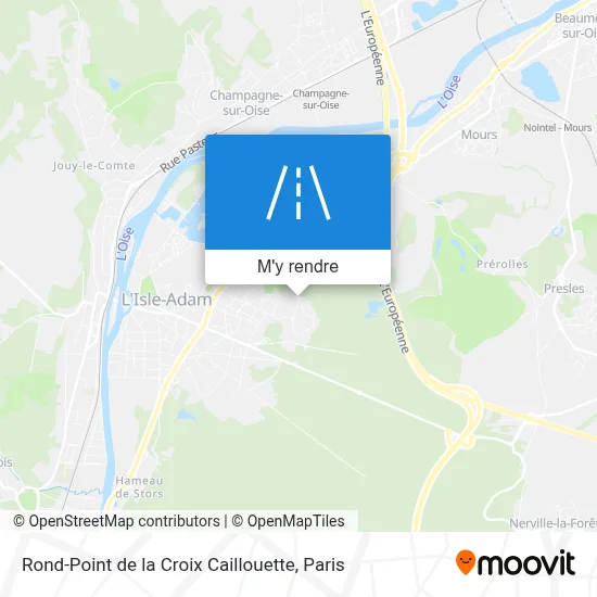 Rond-Point de la Croix Caillouette plan
