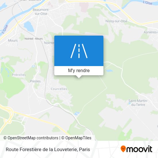Route Forestière de la Louveterie plan