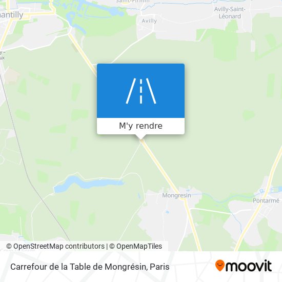 Carrefour de la Table de Mongrésin plan