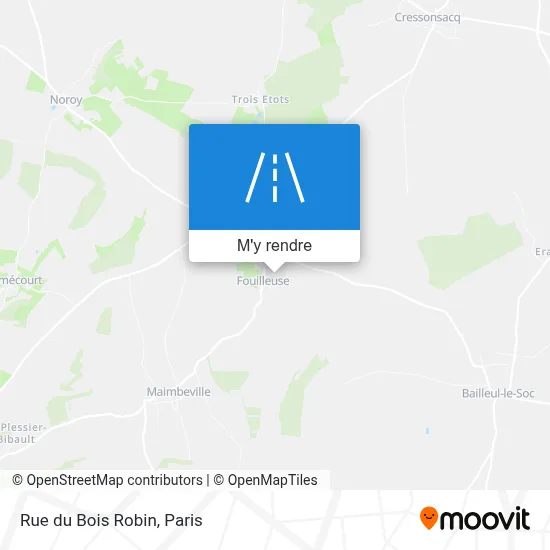 Rue du Bois Robin plan