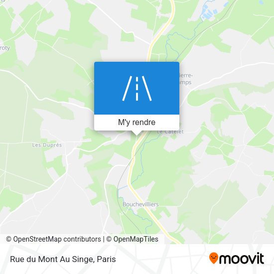 Rue du Mont Au Singe plan