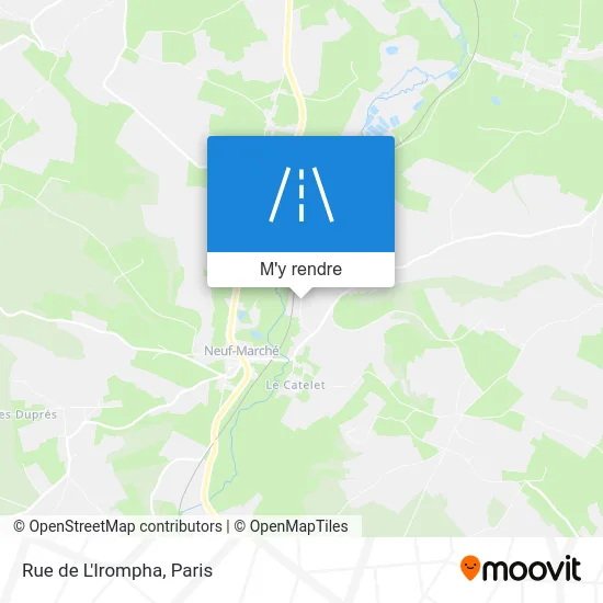 Rue de L'Irompha plan