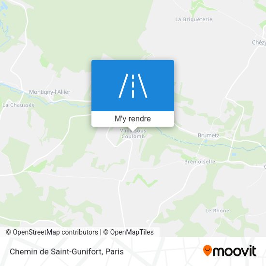 Chemin de Saint-Gunifort plan