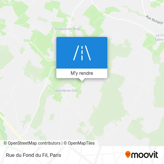 Rue du Fond du Fil plan