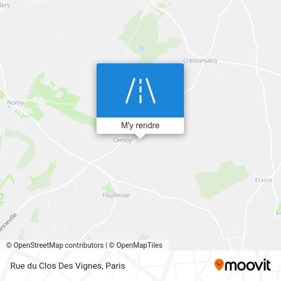 Rue du Clos Des Vignes plan