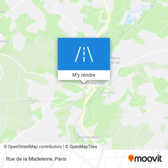 Rue de la Madeleine plan